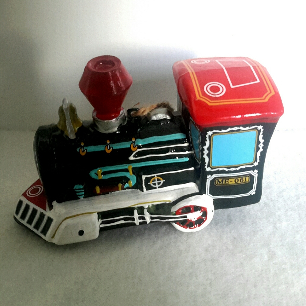 Glass Train Ornament